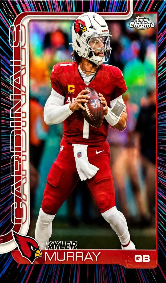 2025 Topps Chrome Football RayWave Refractor Kyler Murray #5
