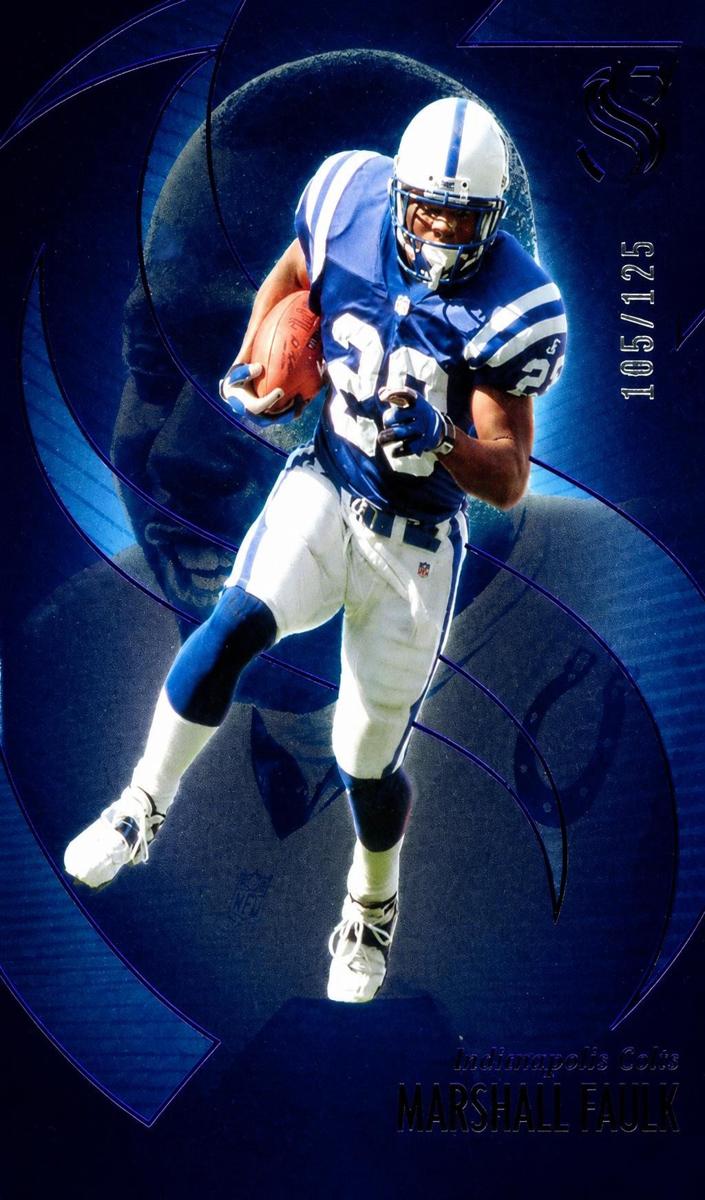 2025 Panini Silhouette Football Purple Marshall Faulk #98