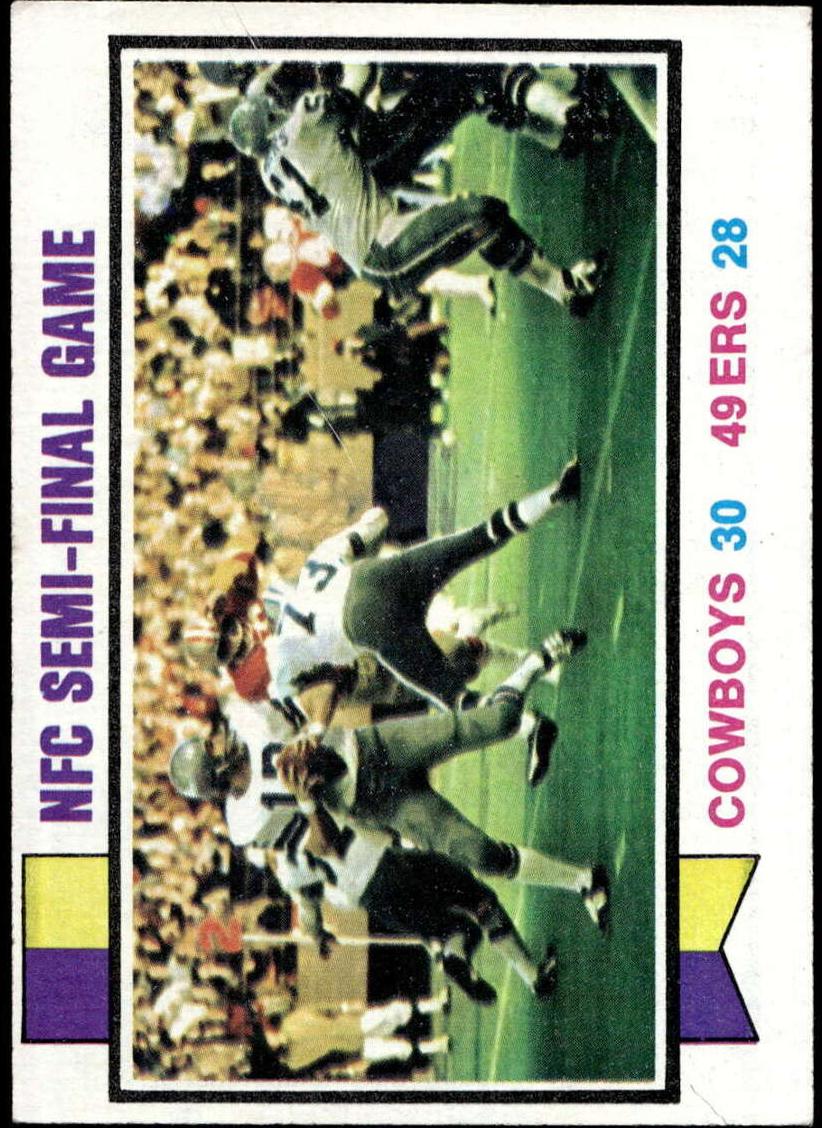 1973 Topps Football NFC Semi-Final Game #133