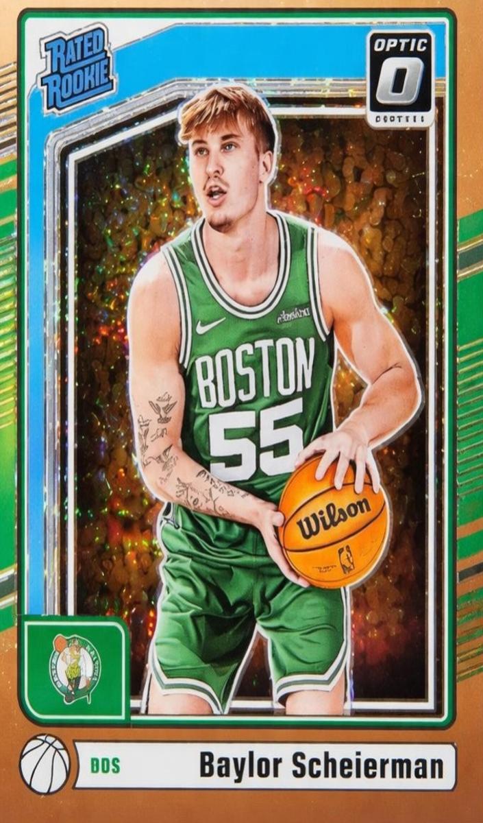 2024 Donruss Optic Basketball Copper Glitter Baylor Scheierman #263 PSA 10