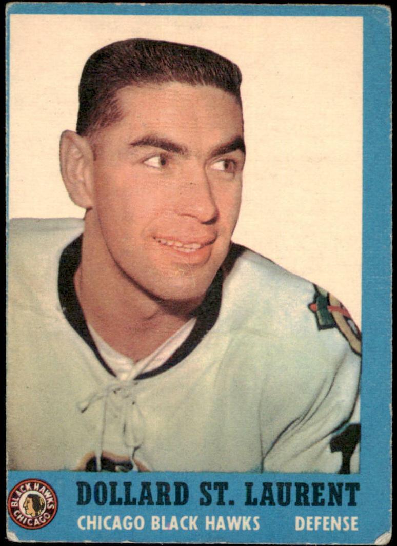 1962 Topps Hockey Dollard St.Laurent #30 PSA 8