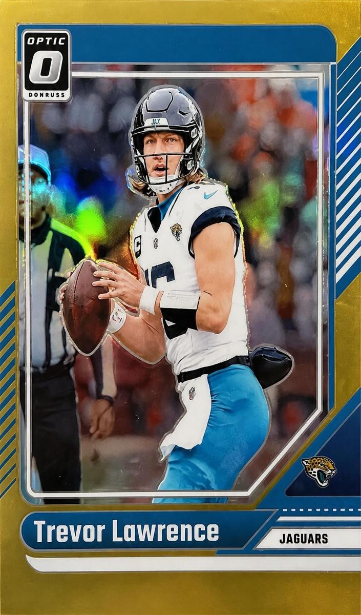 2024 Donruss Optic Football Gold Trevor Lawrence #88