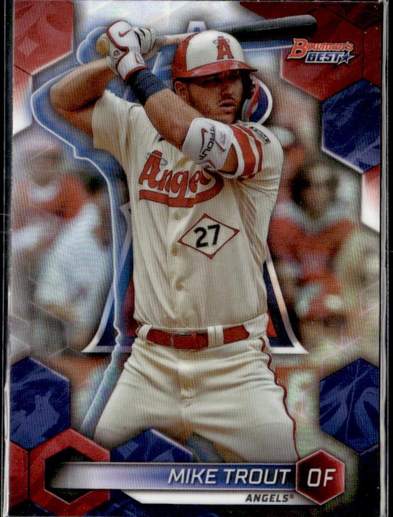 2023 Bowman's Best Baseball Refractor Mike Trout #44