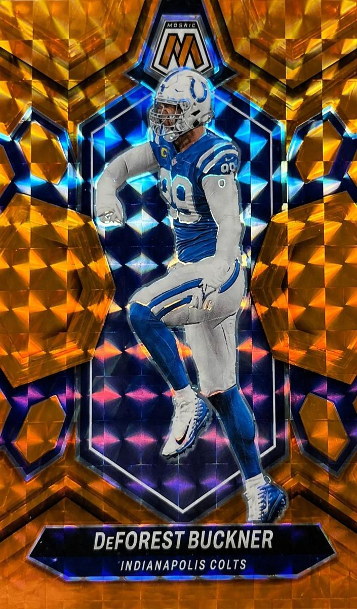 2024 Panini Mosaic Football Orange DeForest Buckner #97