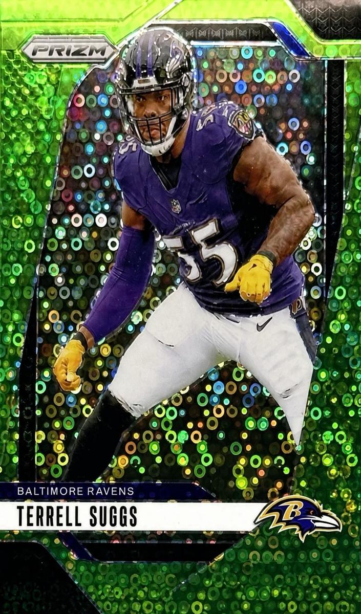 2024 Panini Prizm Football No Huddle Neon Green Terrell Suggs #26