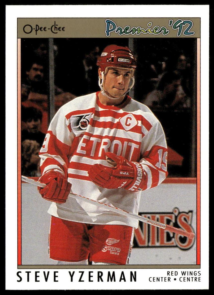 1991 O-Pee-Chee Premier Hockey Steve Yzerman #73 PSA 9