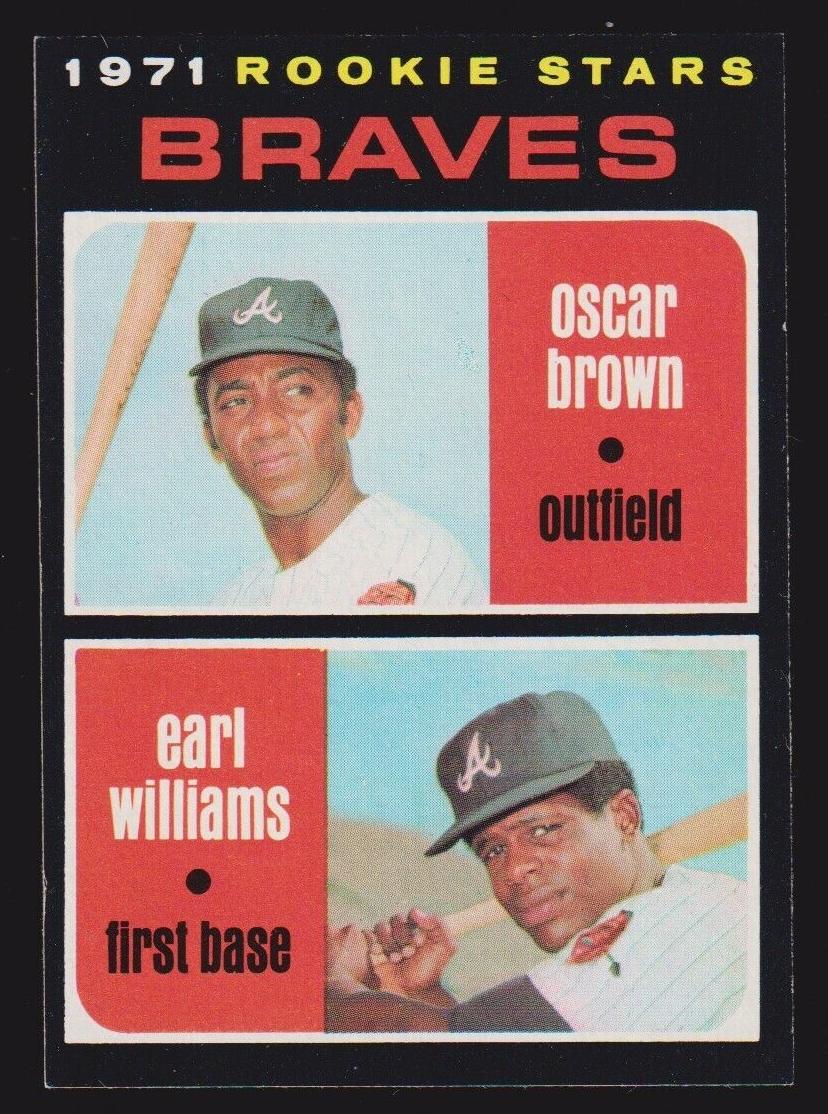 1971 Topps Baseball Rookie Stars Braves #52 PSA 7