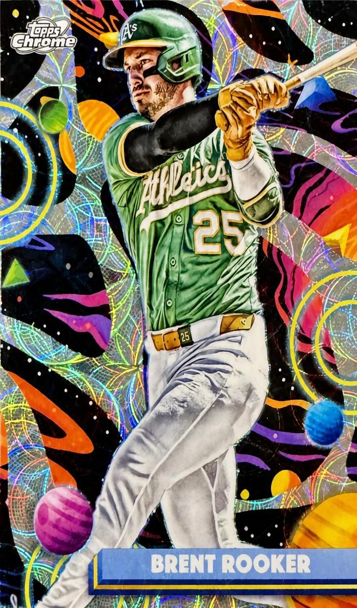 2025 Topps Cosmic Chrome Baseball Nucleus Refractor Brent Rooker #199