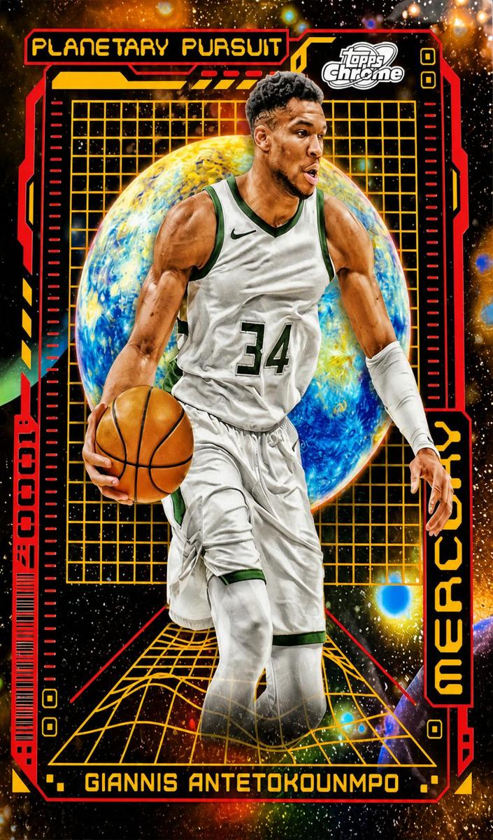 2023 Topps Cosmic Chrome Basketball Mercury Giannis Antetokounmpo #PPM-3