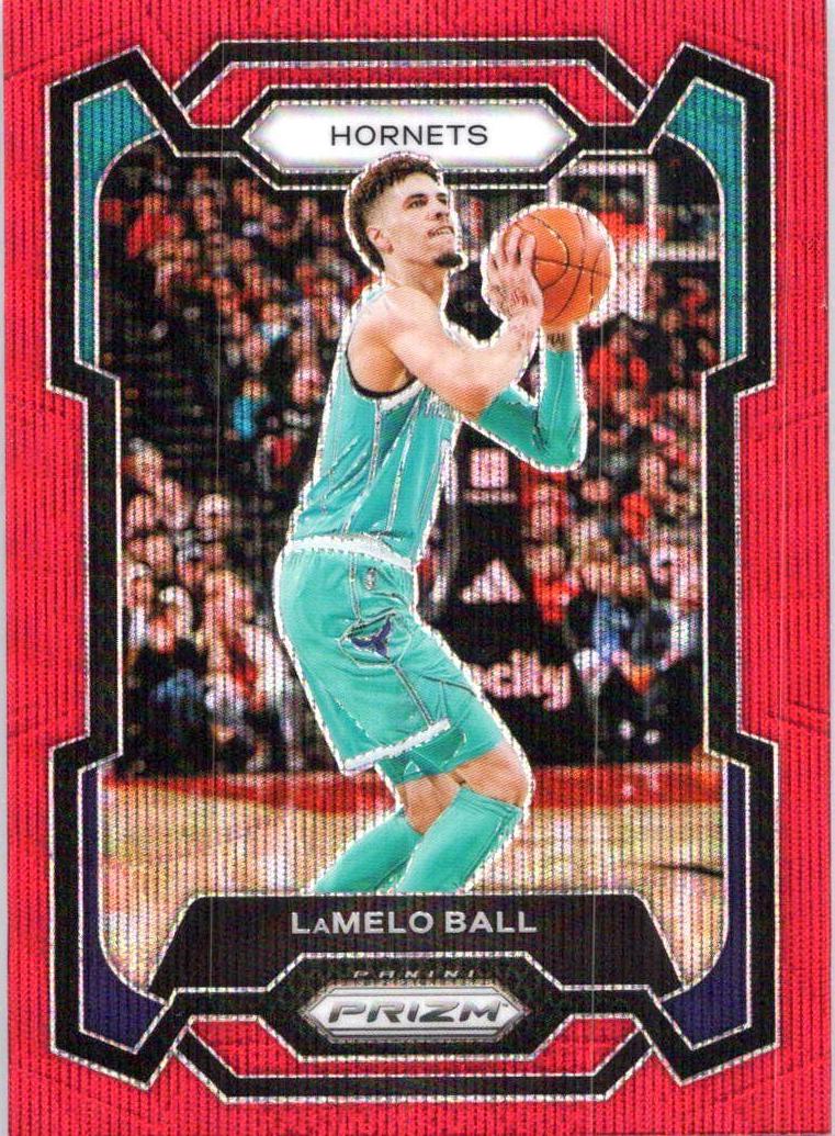 2023 Panini Prizm Basketball Ruby Wave LaMelo Ball #41 PSA 10