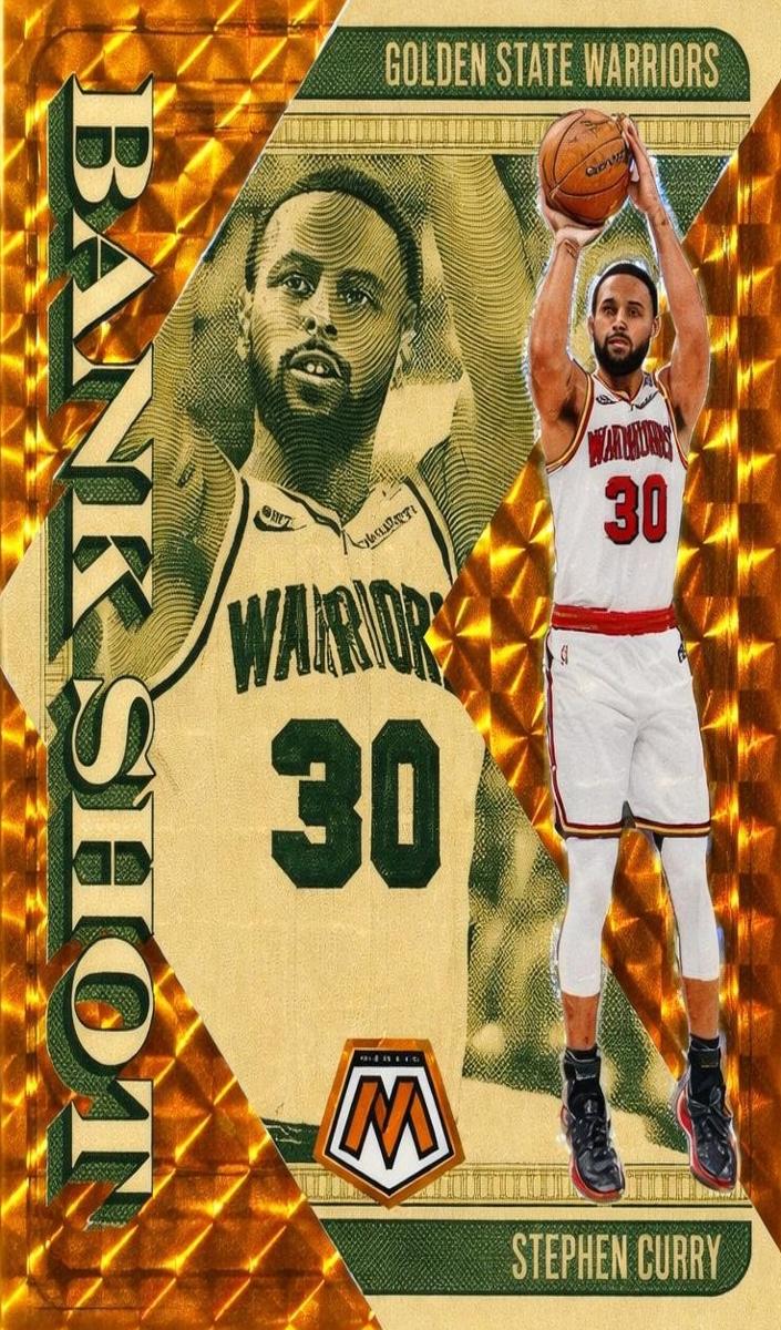 2024 Panini Mosaic Basketball Orange Stephen Curry #19 PSA 8