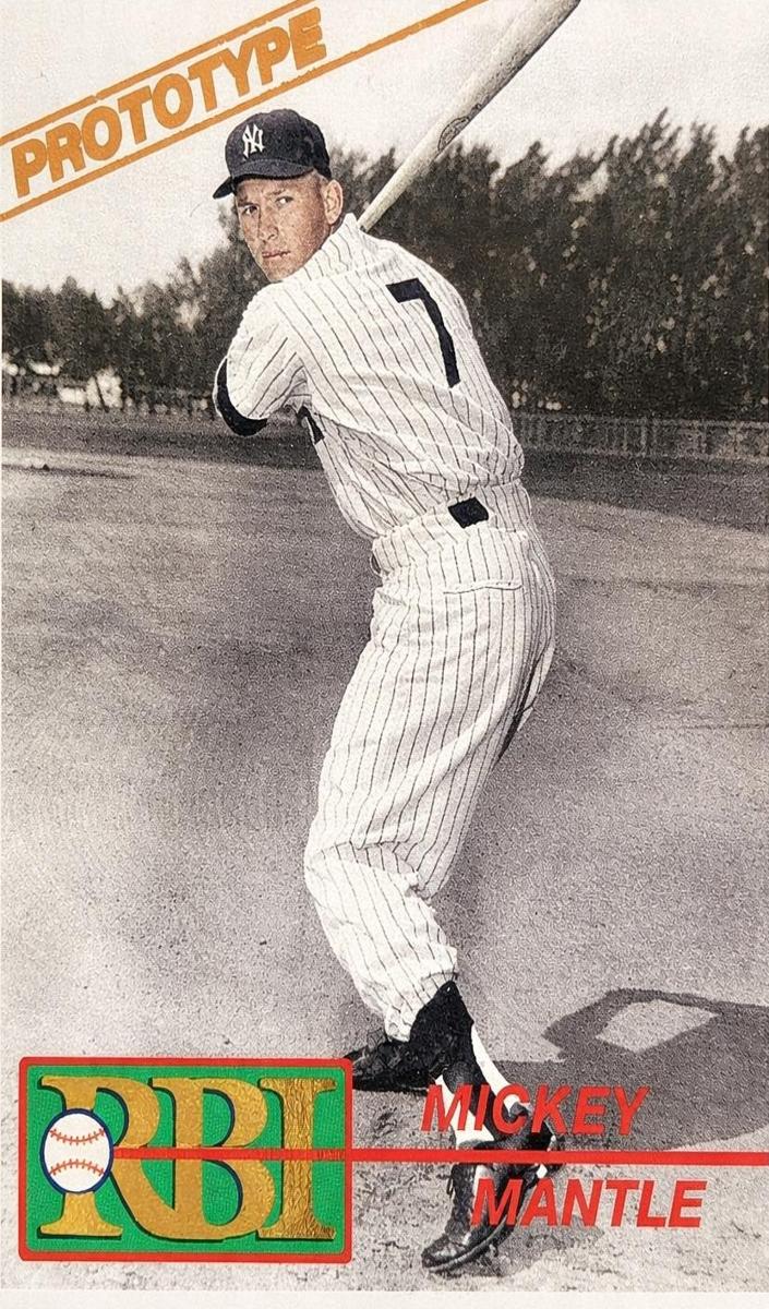 1991 RBI Magazine Prototype Baseball Mickey Mantle #10P