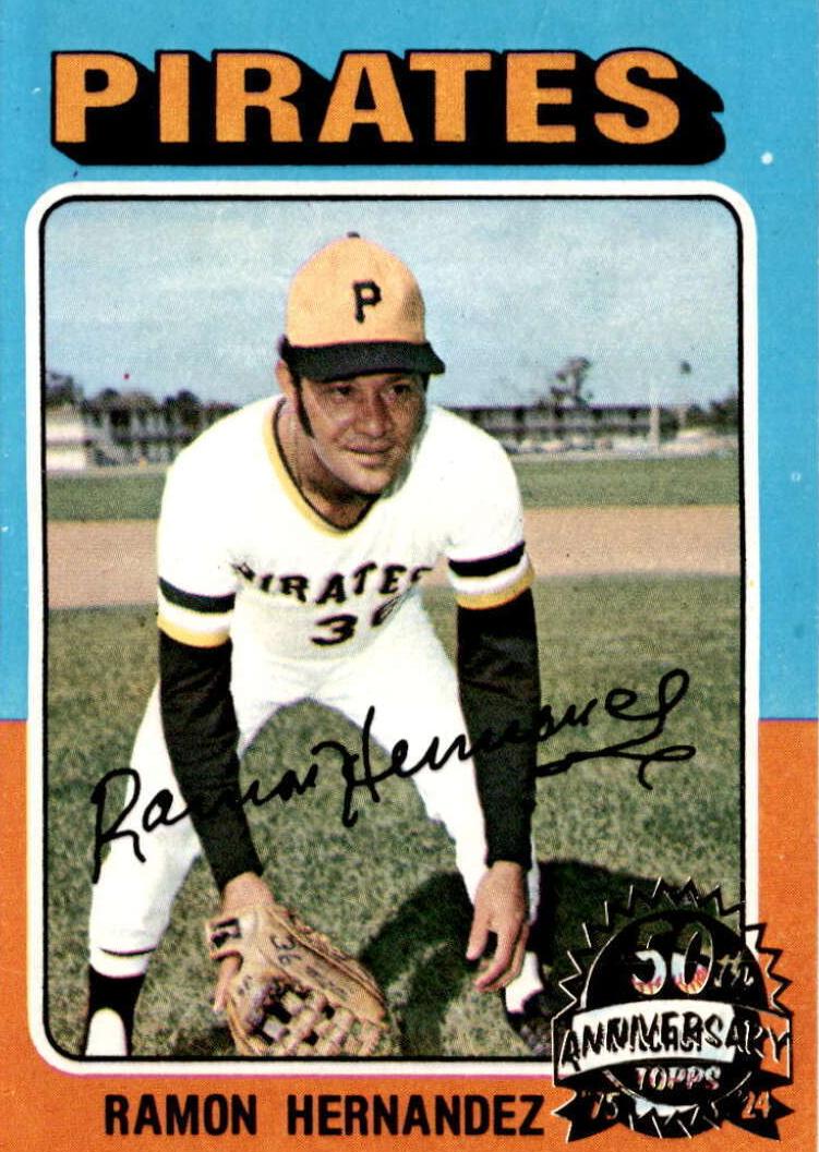1975 Topps Baseball Ramon Hernandez #224 PSA 9