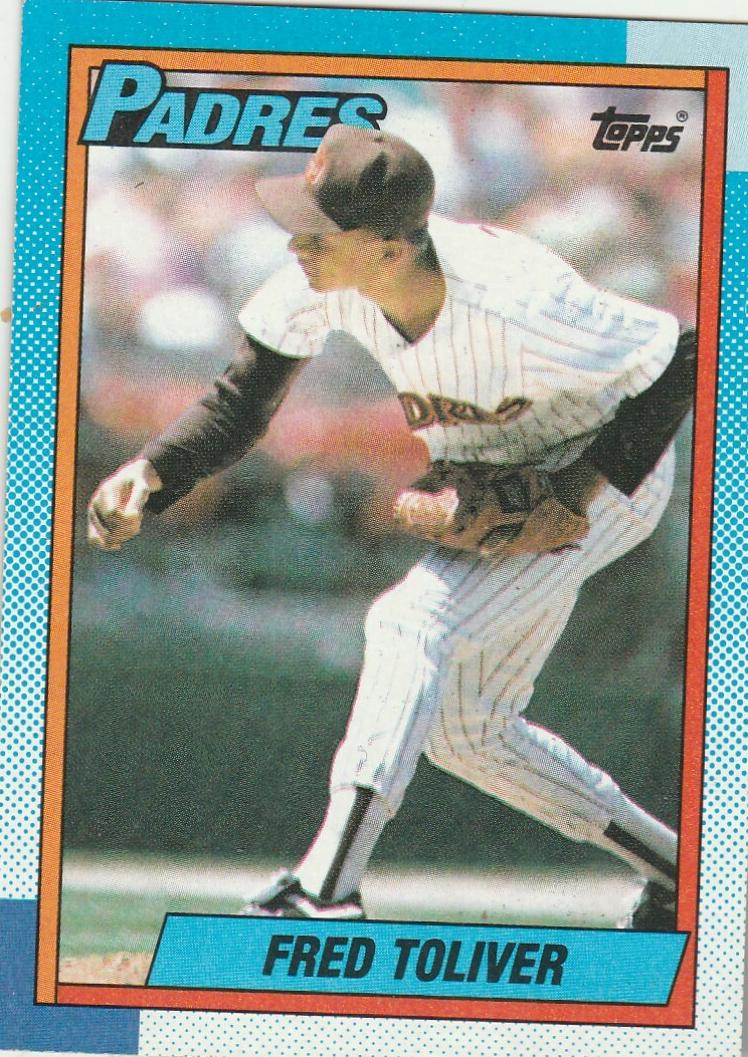 1990 Topps Baseball Fred Toliver #423