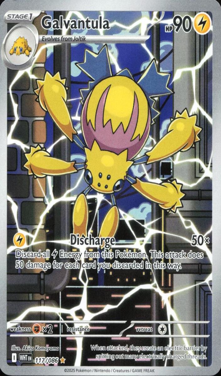 2025 Pokemon Scarlet & Violet White Flare Galvantula #117