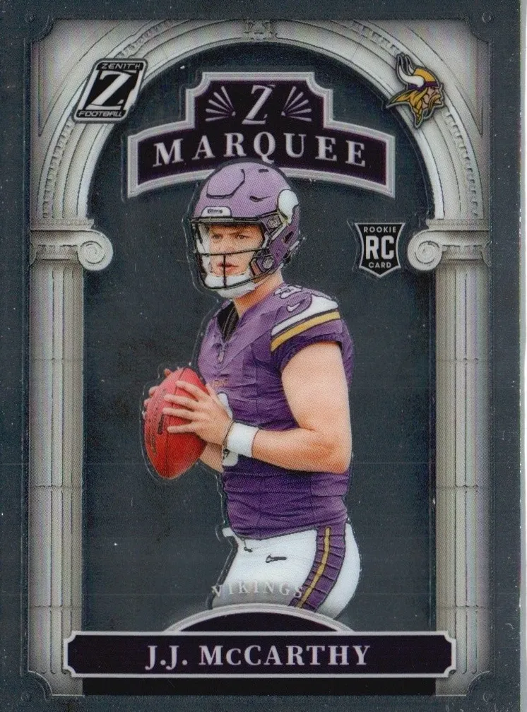 2024 Panini Zenith Football J.J. McCarthy #10 PSA 9