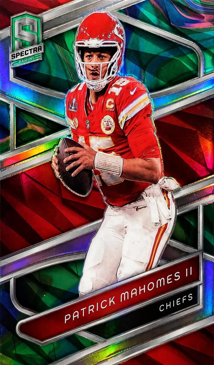 2024 Panini Spectra Football Neon Marble Patrick Mahomes II #1