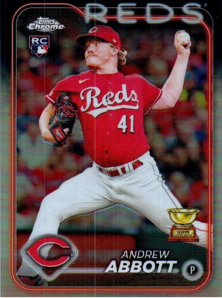2024 Topps Chrome Baseball Refractor Andrew Abbott #154 PSA 9