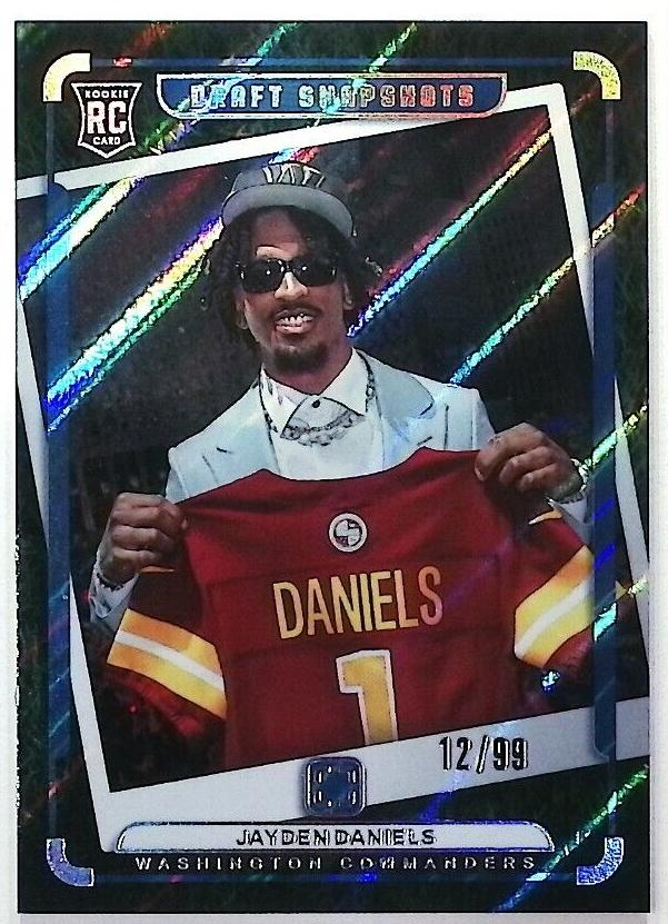 2024 Panini PhotoGenic Football Blue Jayden Daniels #1
