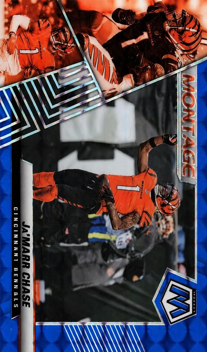 2022 Panini Mosaic Football Blue Ja'Marr Chase #M-23 PSA 9