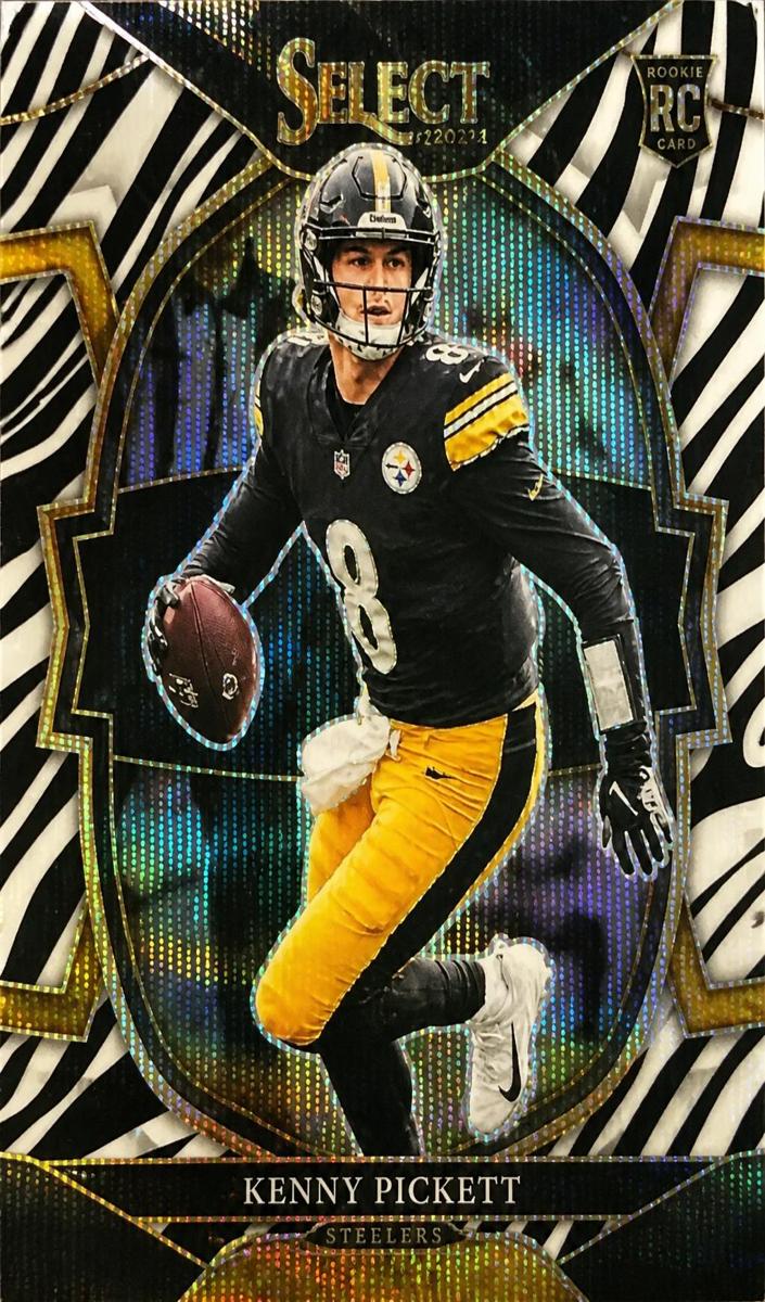 2022 Panini Select Football Die Cut Zebra Kenny Pickett #64 PSA 9