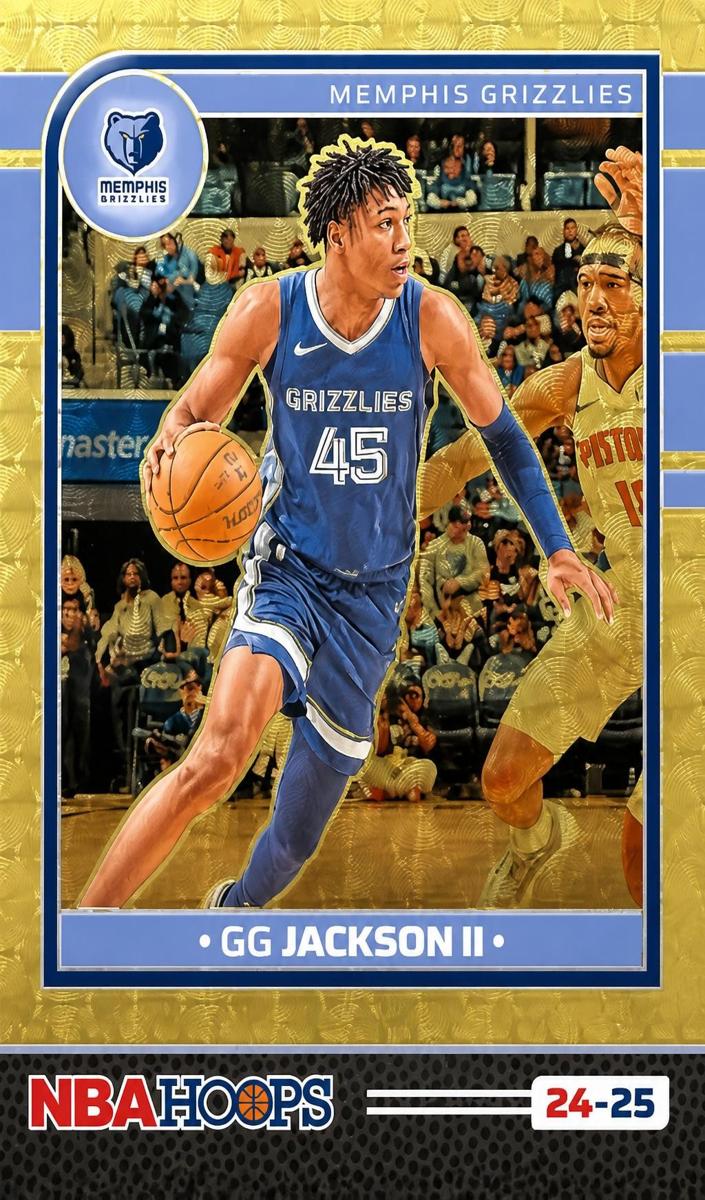 2024 Panini Hoops Basketball Premium Gold Vinyl GG Jackson II #106