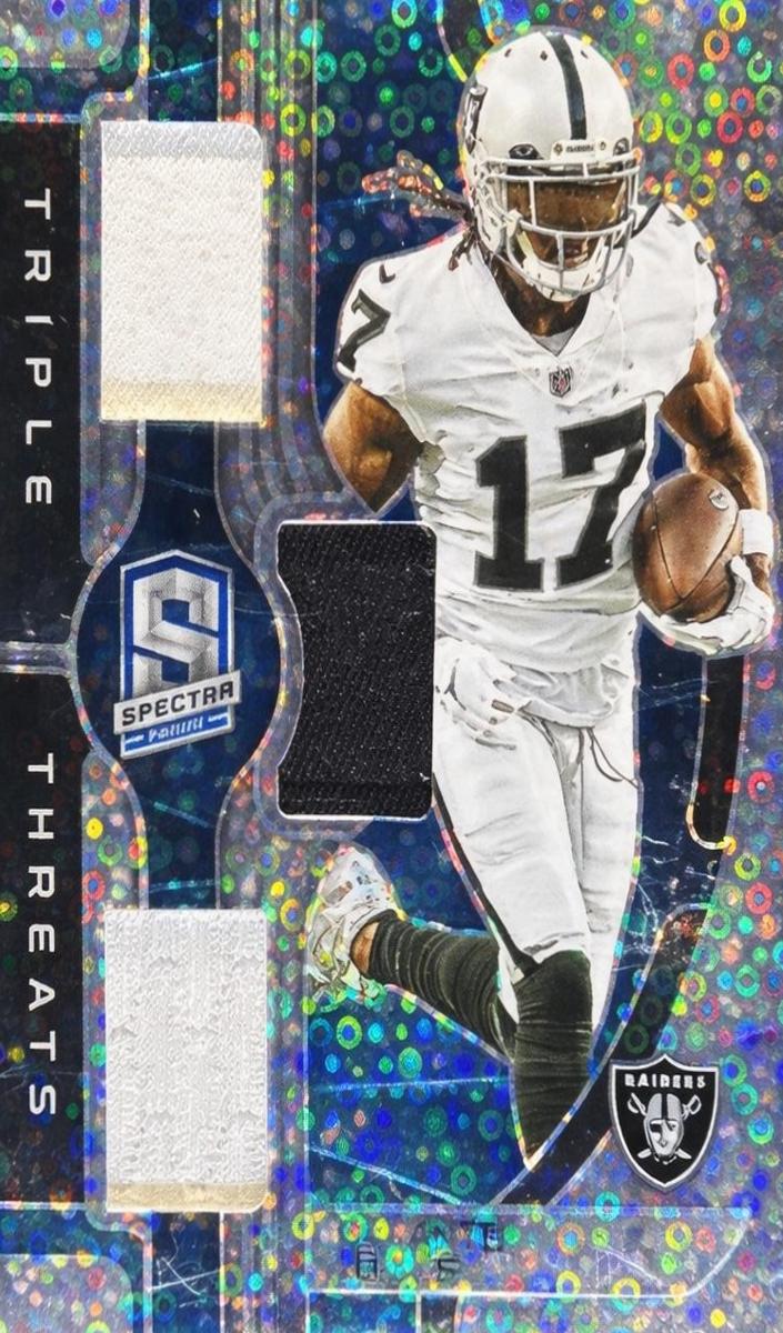 2023 Panini Spectra Football Neon Blue Davante Adams #TT-DAD