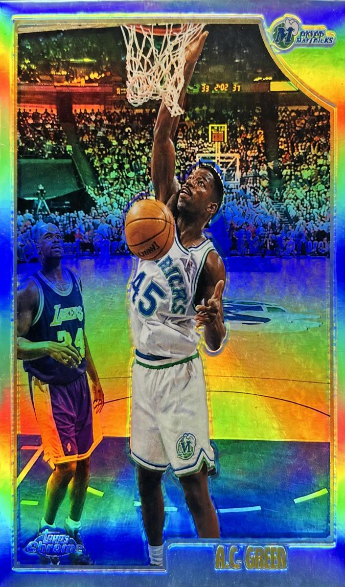 1998 Topps Chrome Basketball Refractor A.C. Green #128 BGS 8