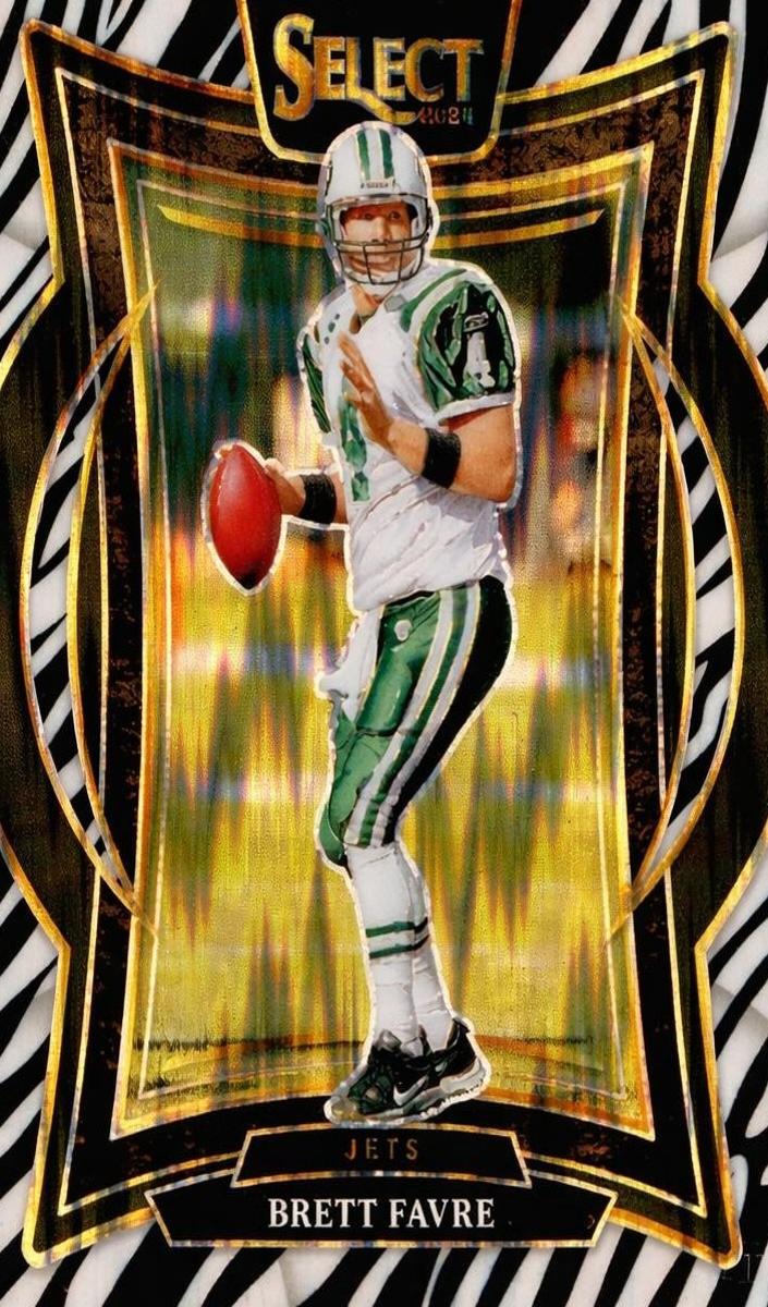 2024 Panini Select Football Zebra Shock Brett Favre #12