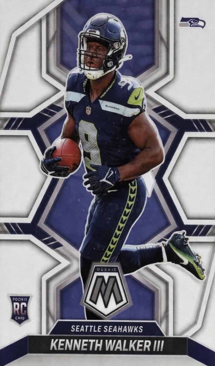 2022 Panini Mosaic Football Silver Kenneth Walker III #308 SGC 9