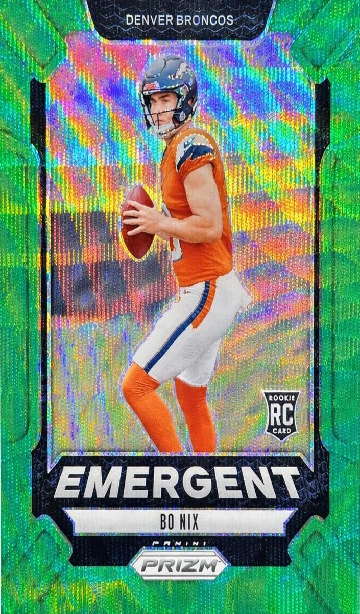 2024 Panini Prizm Football Green Wave Bo Nix #3