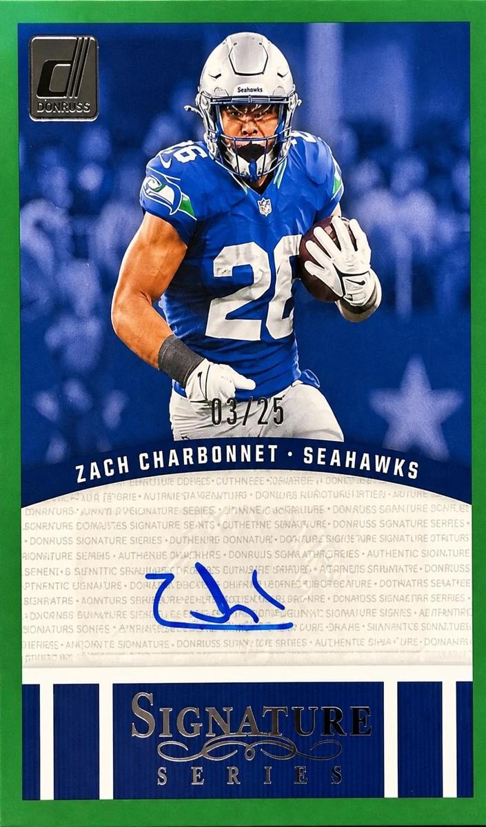 2024 Panini Donruss Football Green Zach Charbonnet #SSE-ZCH