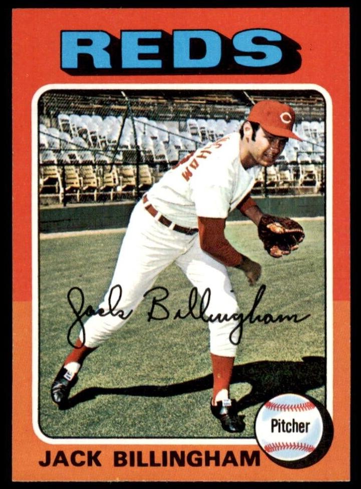 1975 Topps Mini Baseball Jack Billingham #235 PSA 8