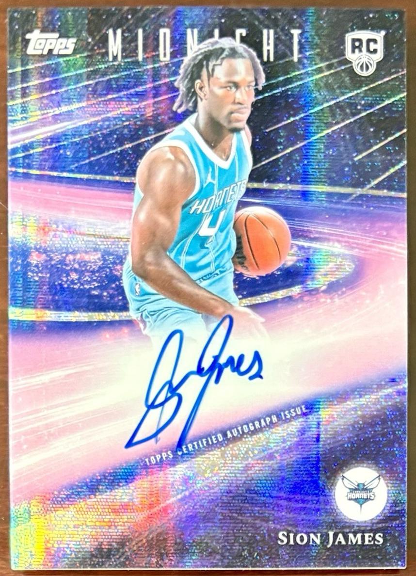 2025 Topps Midnight Basketball Sion James #RHS-SJ
