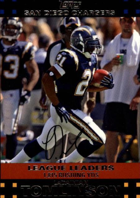 2007 Topps Football Ladainian Tomlinson #398 PSA 9