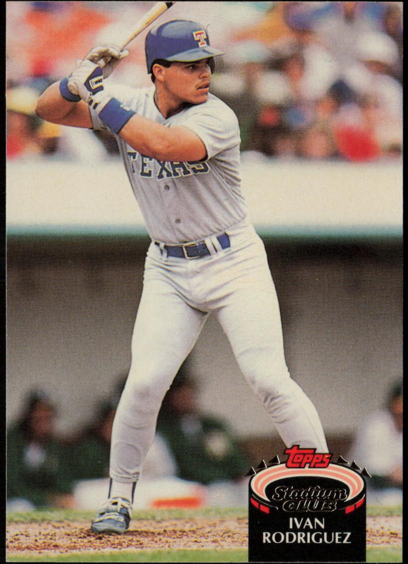 1992 Topps Stadium Club Baseball Ivan Rodriguez #415 PSA 10