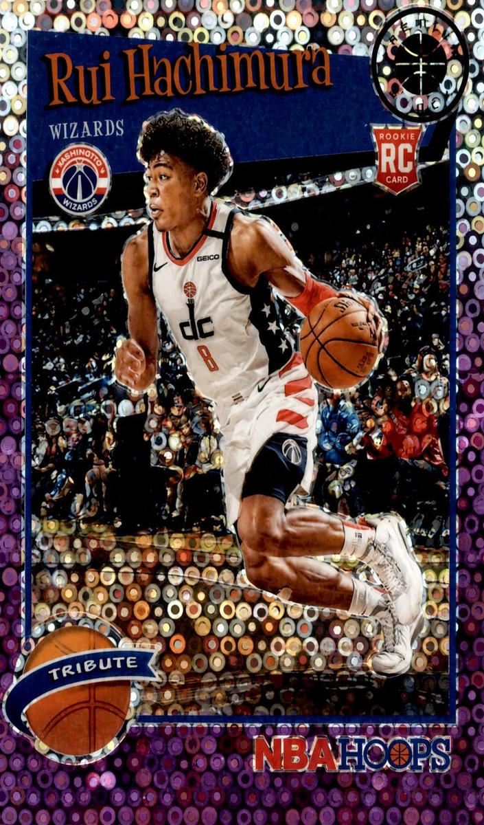 2019 Panini Hoops Premium Stock Basketball Purple Disco Rui Hachimura #300 PSA 10