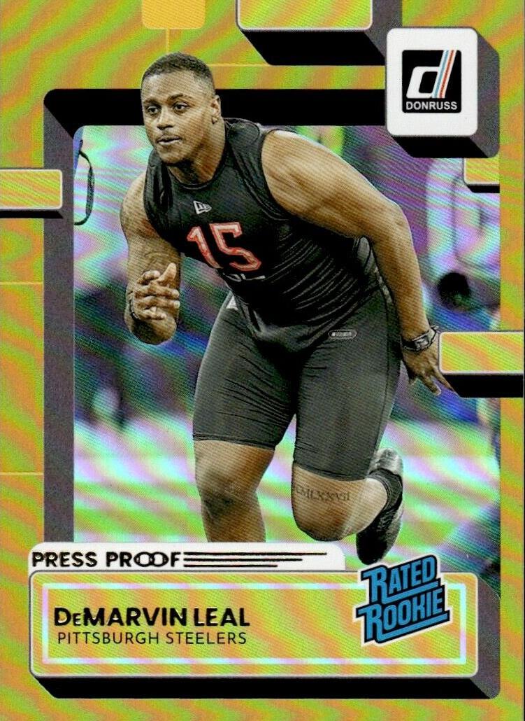 2022 Panini Donruss Football Press Proof Premium DeMarvin Leal #388