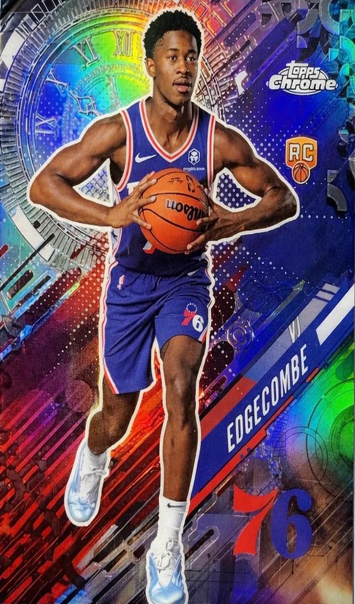 2025 Topps Chrome Basketball Teal Refractor VJ Edgecombe #GT-18 PSA 10