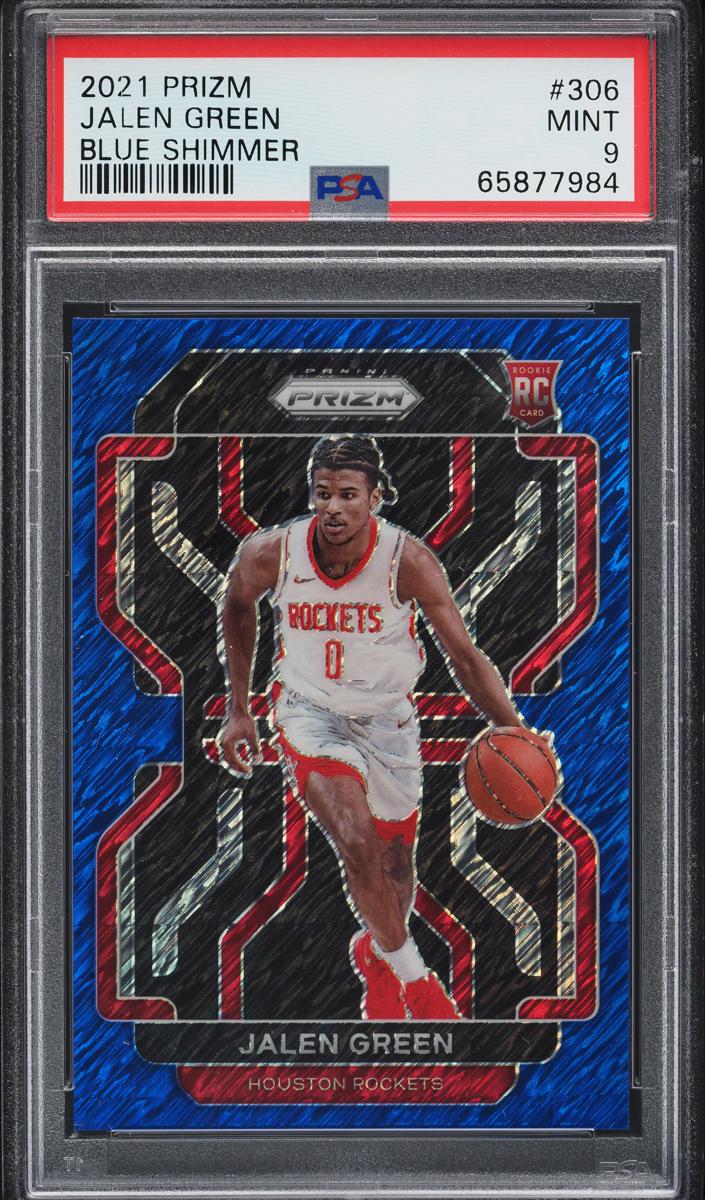 2021 Panini Prizm Basketball Blue Shimmer Jalen Green #306