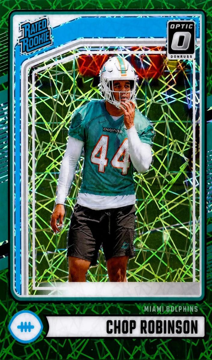 2024 Panini Donruss Football Green Velocity Chop Robinson #351
