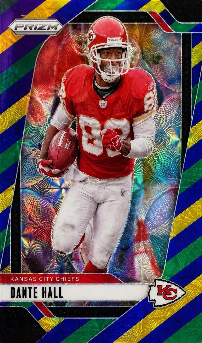 2024 Panini Prizm Football Choice Blue Yellow and Green Dante Hall #146
