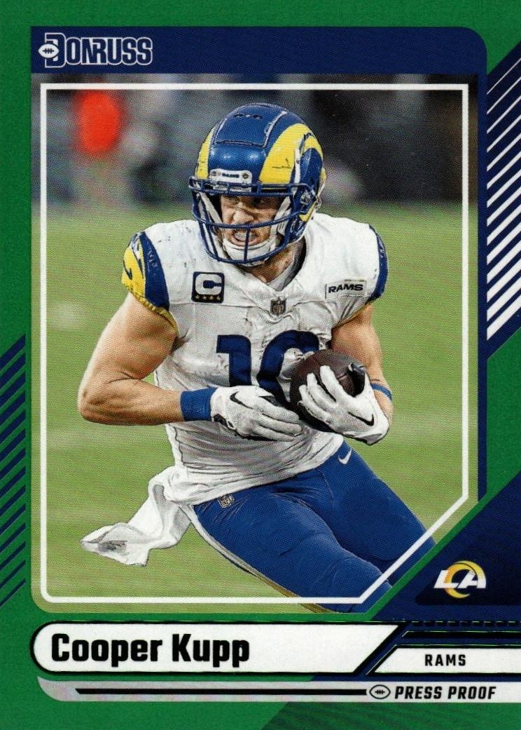 2024 Panini Donruss Football Press Proof Green Cooper Kupp #258