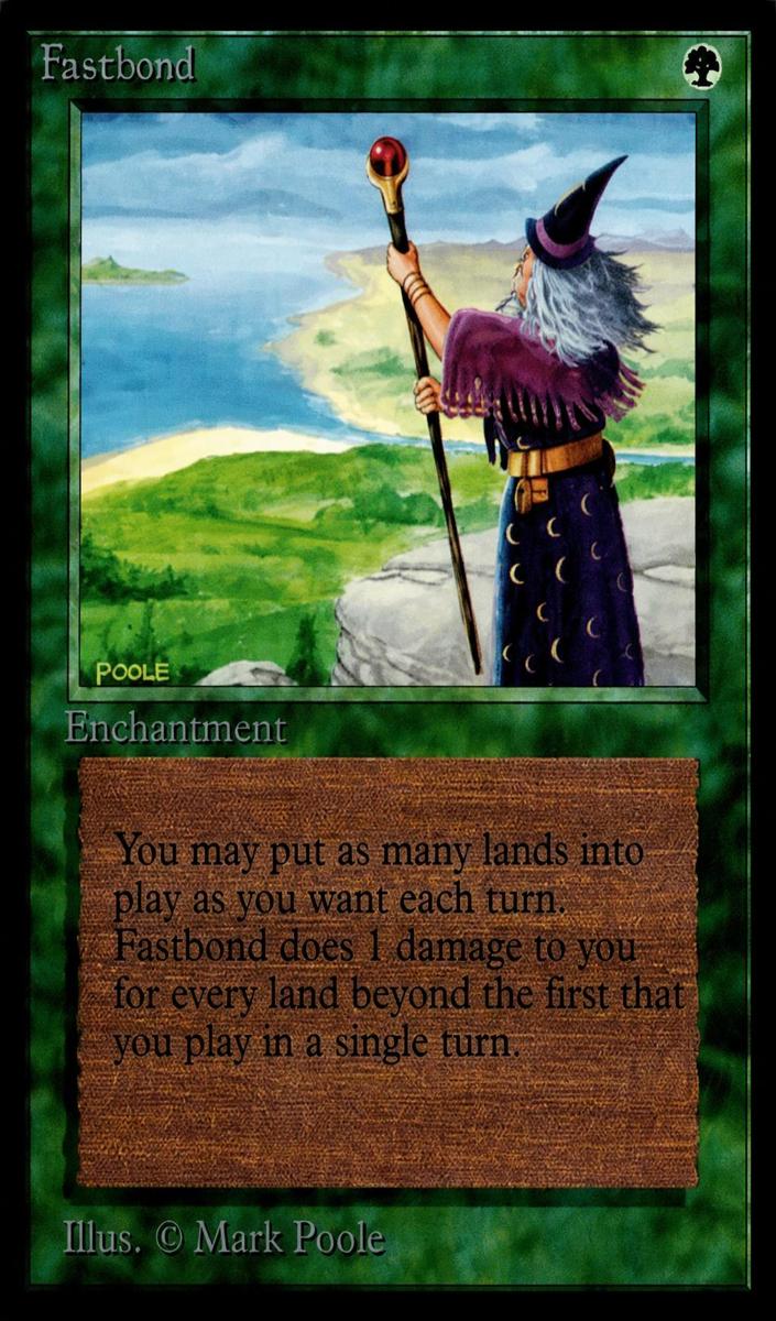 1993 Magic The Gathering Beta Fastbond #NNO BGS 8.5