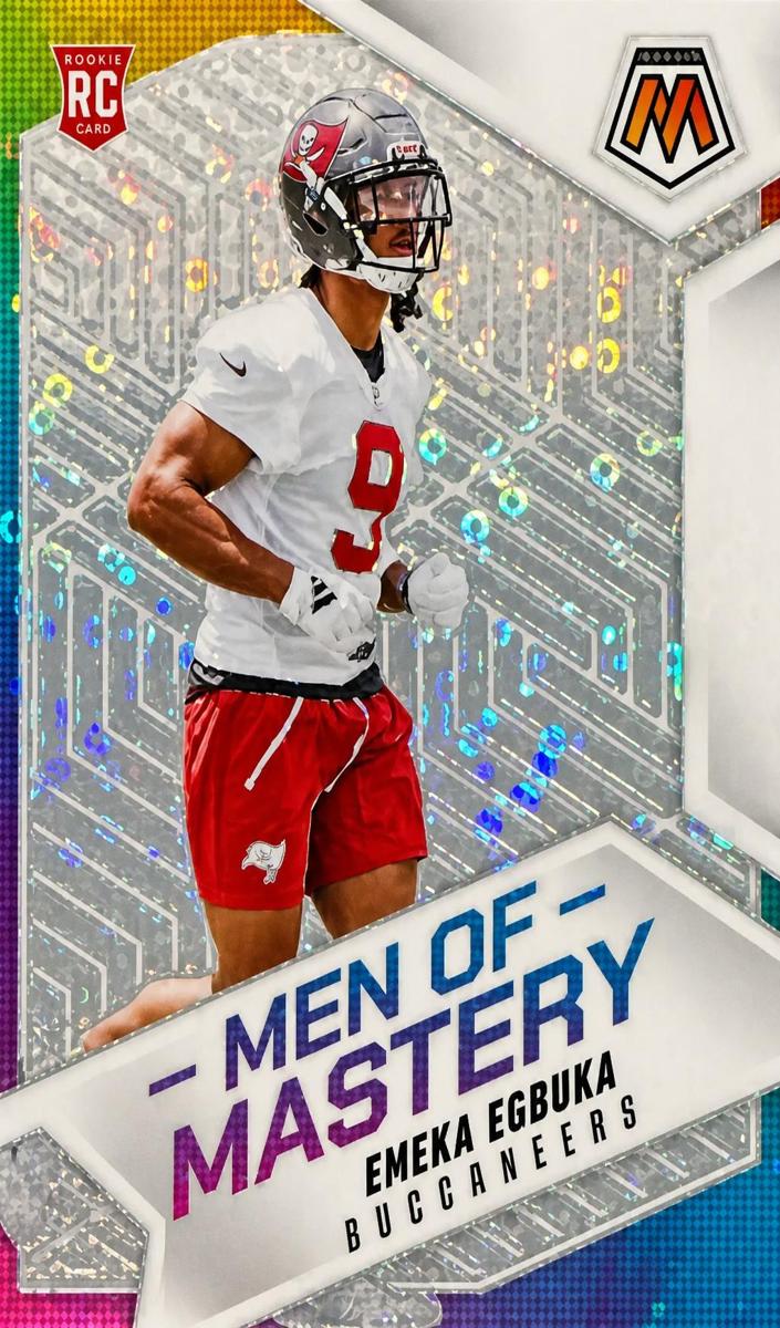 2025 Panini Mosaic Football No Huddle Silver Emeka Egbuka #15