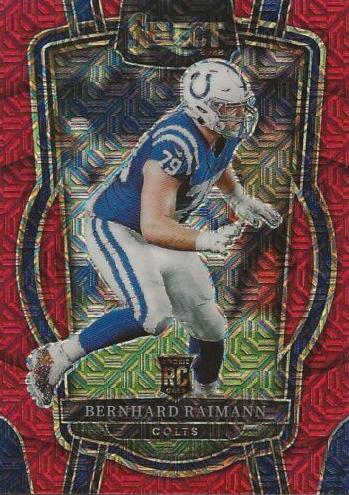 2022 Panini Select Football Red Prizm Bernhard Raimann #259