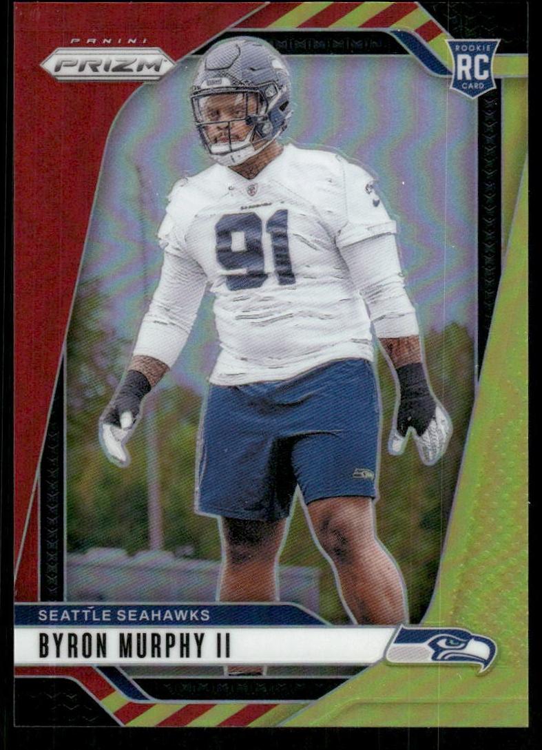 2024 Panini Prizm Football Red and Yellow Byron Murphy II #317