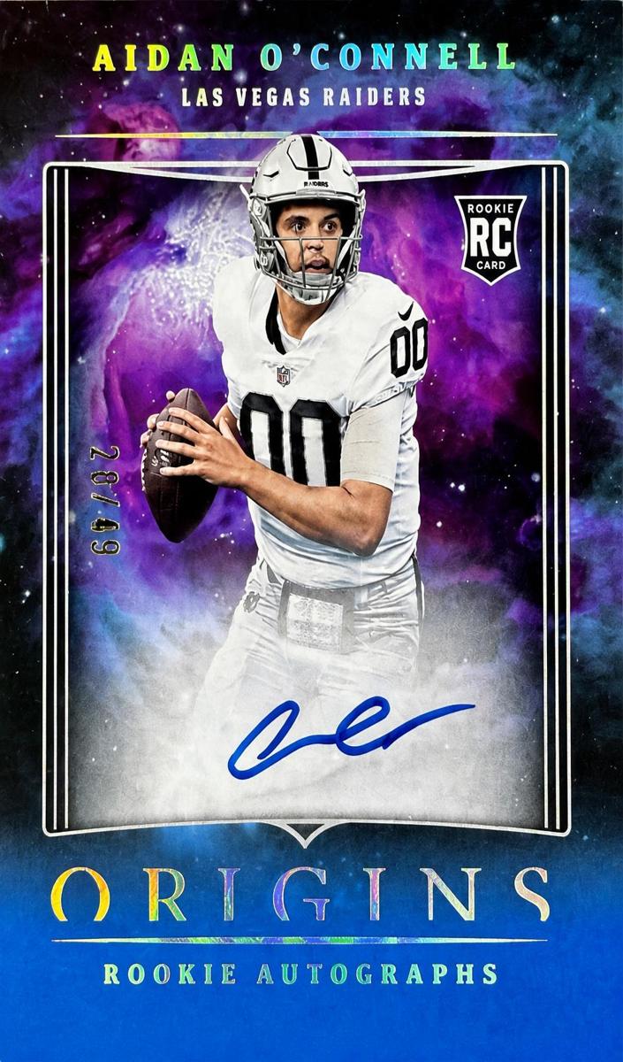 2023 Panini Origins Football Blue Aidan O'Connell #RAAOC