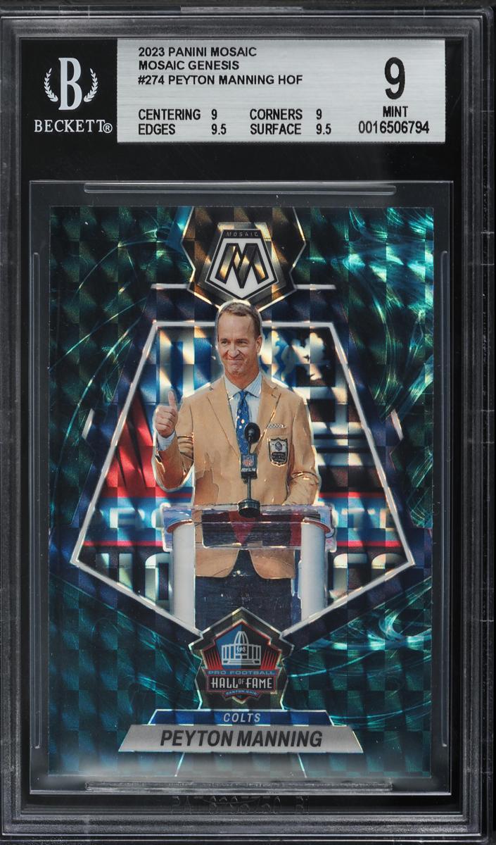 2023 Panini Mosaic Football Genesis Peyton Manning #274 BGS 8.5