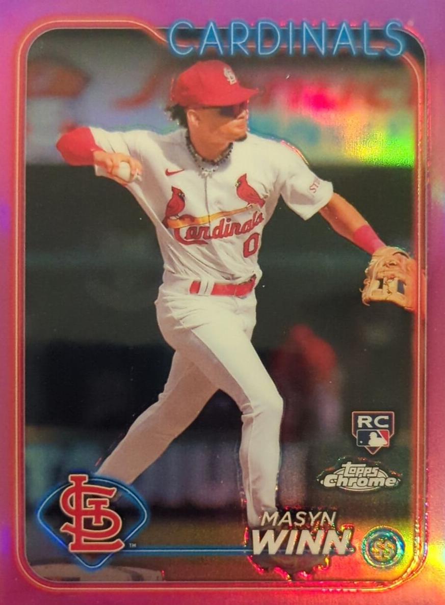 2024 Topps Chrome Baseball Pink Masyn Winn #189